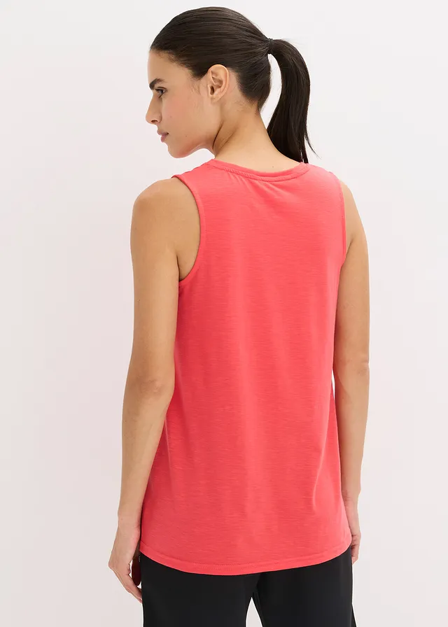 Lot de 2 débardeurs de sport à séchage rapide, Couleur: noir/rose paradis