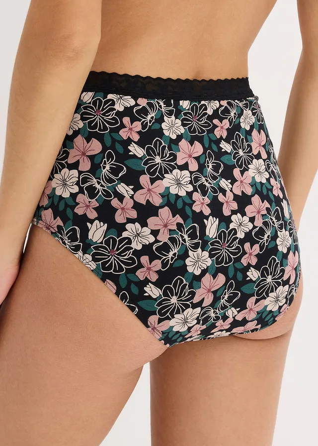 Tailleslip met biologisch katoen (set van 4), Kleur: zwart-rozenhout-diepgroen-rododendronrood