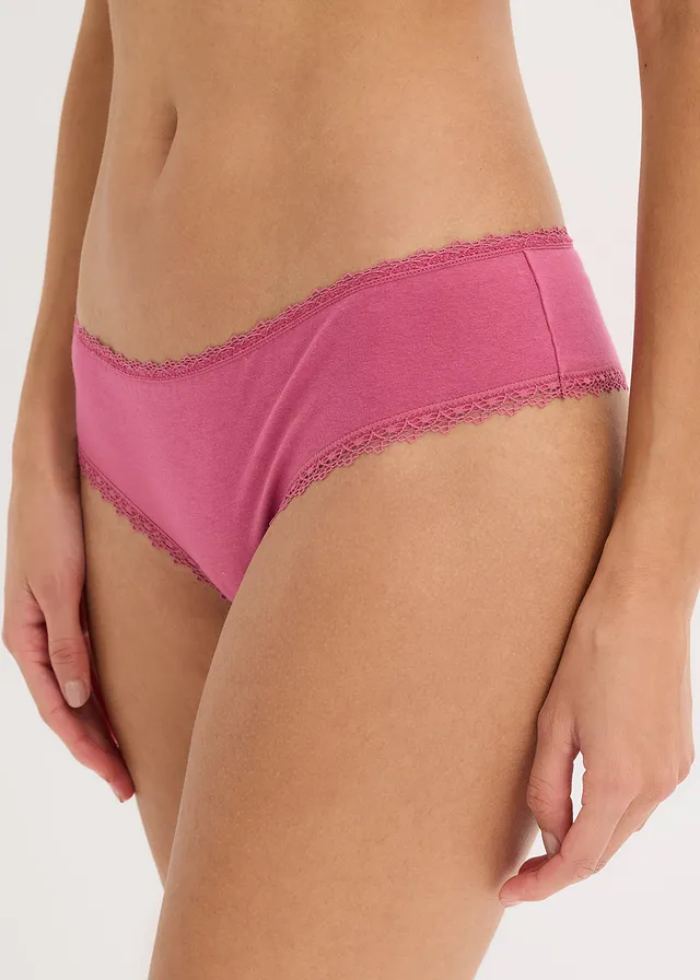 Lot de 5 slips brésiliens coton • marron foncé/rose fleur de cerisier/kaki foncé/camel • product-page.page-title-suffix