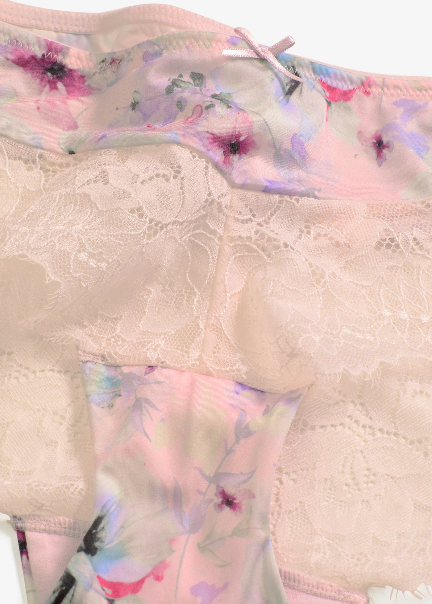 Chilot hipster cu efect lucios elegant • roz deschis floral • magazin bonprix