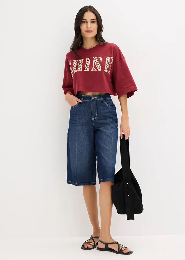 T-shirt court 100% coton • prune léopard • product-page.page-title-suffix