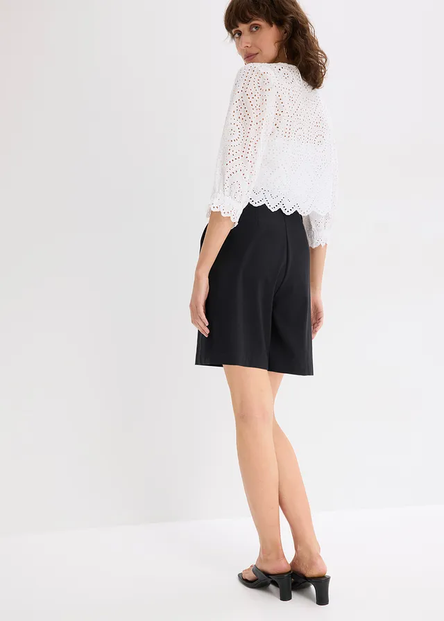 Bermuda met figuurnaden • zwart • product-page.page-title-suffix