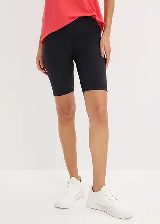 Cycliste technique ultra-léger avec taille élastiquée • noir • Boutique bonprix