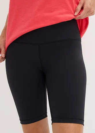 Cycliste technique ultra-léger avec taille élastiquée • noir • Boutique bonprix