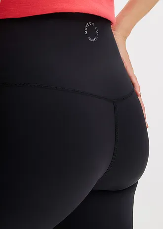 Colanți scurți funcționali ultra-ușori cu talie confort • negru • magazin bonprix