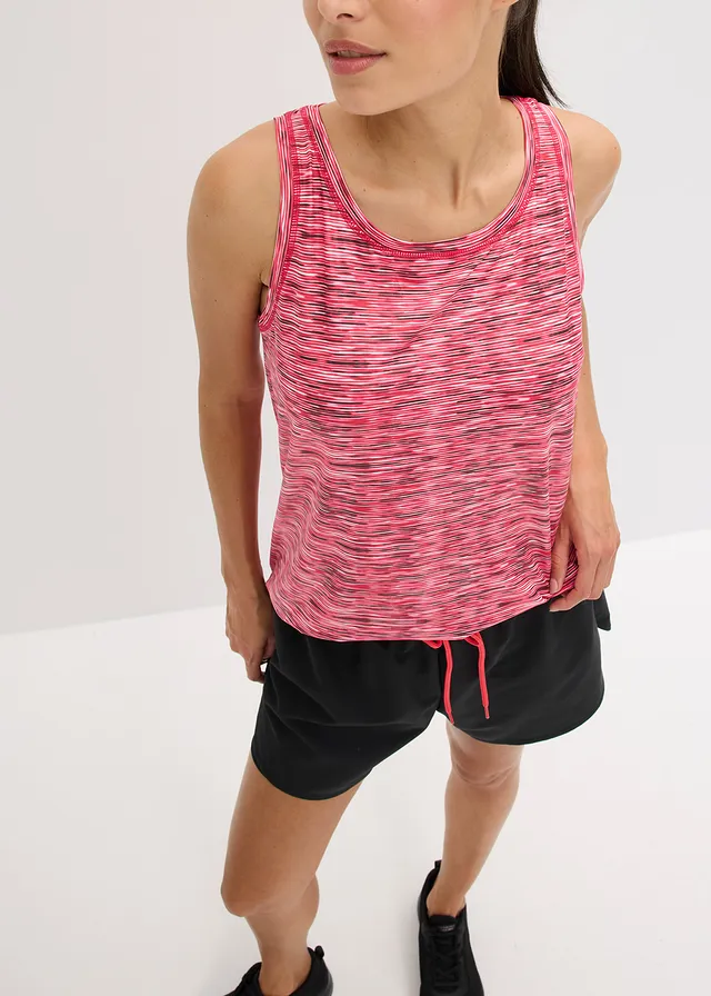 Outdoor top met racerback, sneldrogend • paradijspink-zwart • product-page.page-title-suffix