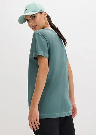 Velmi měkké funkční tričko, rychleschnoucí • šedozelená • bonprix obchod