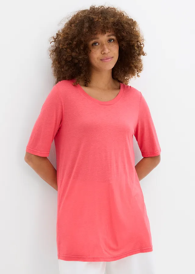 Longshirt van soepele viscose • paradijspink • product-page.page-title-suffix