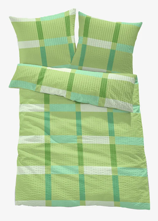 Lenjerie de pat din material seersucker