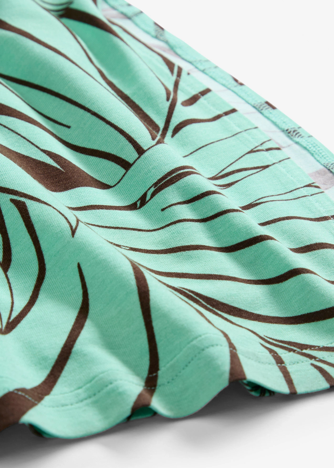 Žerzejové šaty ze splývavé viskózové směsi • tmavě hnědá/mentolově modrá • bonprix obchod