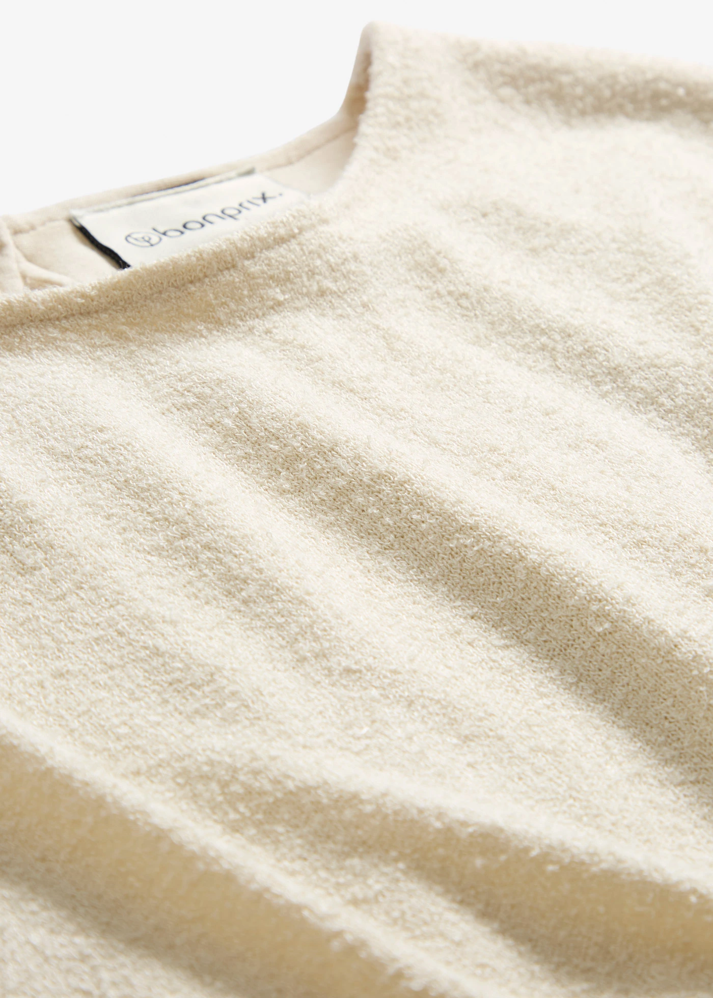 Midi jurk in gebreide look • ecru • bonprix online shop