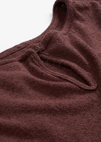 Oversize triko s pleteným vzhledem • hnědá terakota • bonprix obchod
