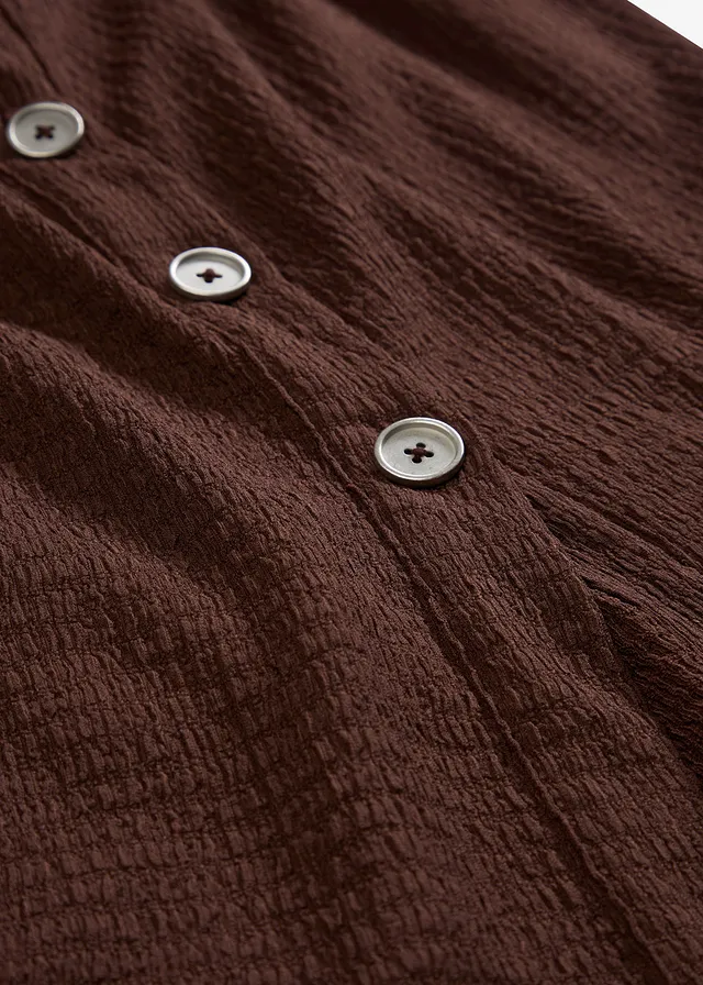 Top en crêpe texturé • acajou foncé • product-page.page-title-suffix