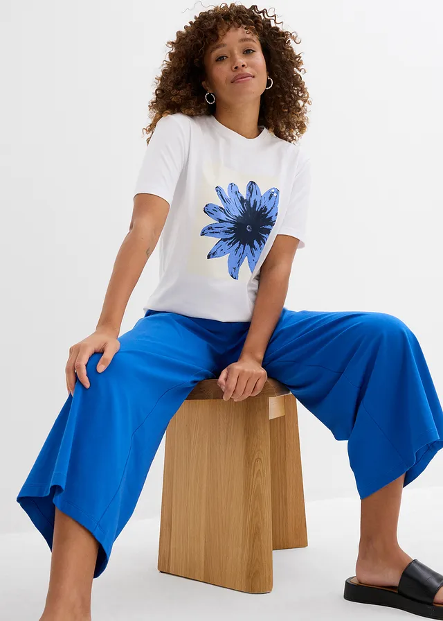 T-shirt imprimé 100% coton • blanc graphique • product-page.page-title-suffix