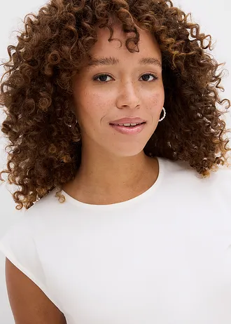 Tričko s elastickým spodním lemem • přírodní bílá • bonprix obchod