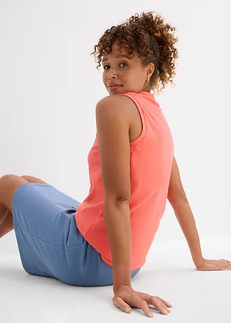 Pólo top z čisté organické bavlny • světle lososová • bonprix obchod