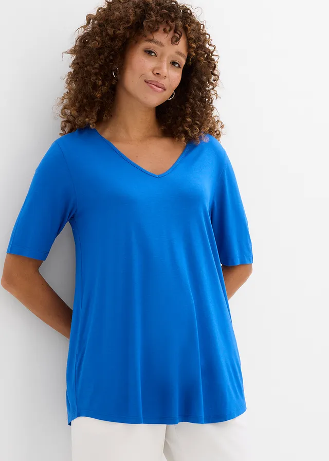Longshirt van zachte viscose • arctisch blauw • product-page.page-title-suffix