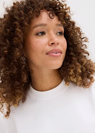 Oversized shirt van zwaar biologisch katoen • wit • bonprix online shop