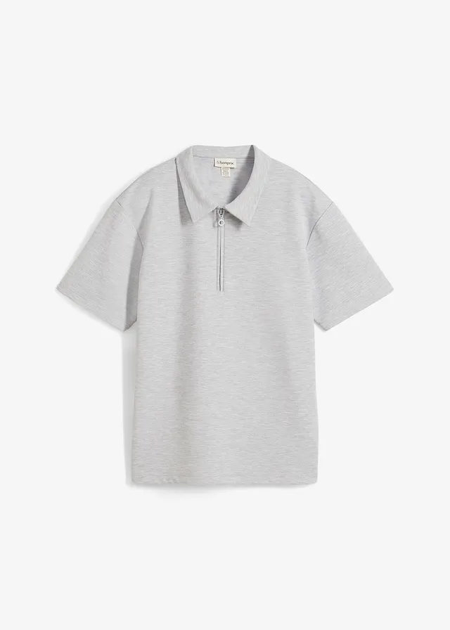 Bluză polo din material cu viscoză