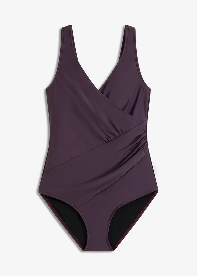 Costum de baie cu efect modelator mediu, cu aspect petrecut