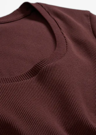 Tricou din bumbac organic 100% • maro-teracotă • magazin bonprix