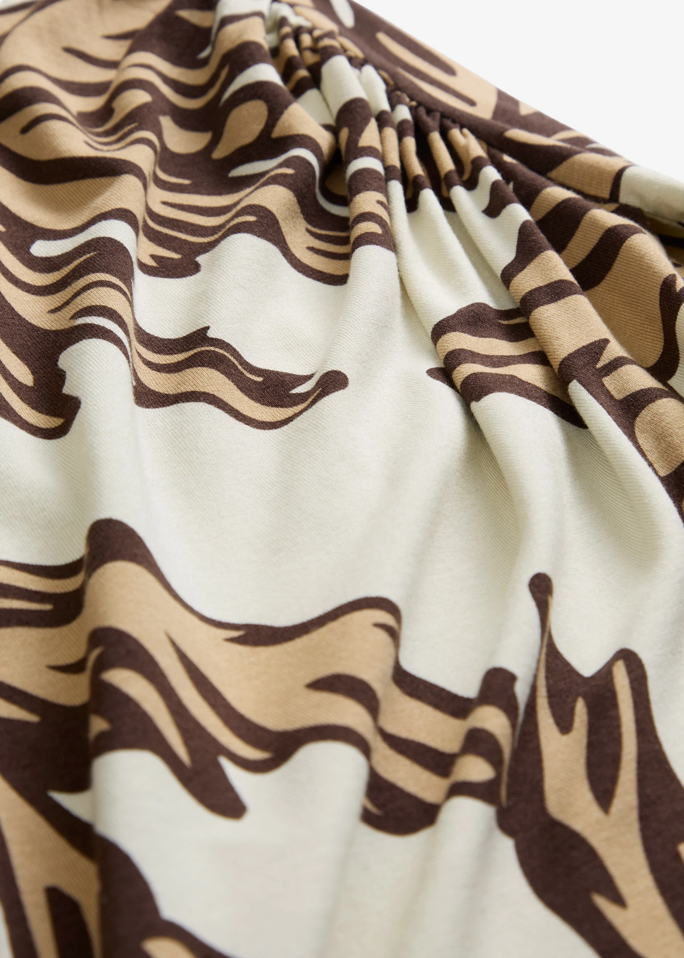 Žerzejová sukně z měkké viskózové směsi • přírodní/tmavě hnědá/nová béžová • bonprix obchod