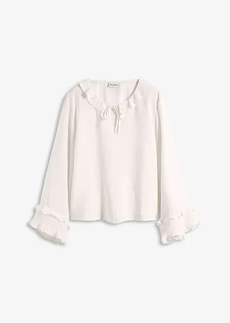 Tuniek in een fijne viscosemix • wolwit • bonprix online shop