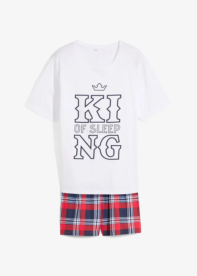 Pyjashort 100% coton à manches courtes