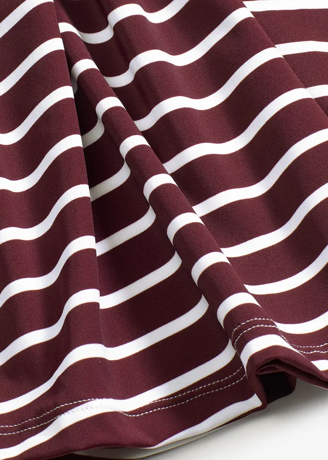 Tankini (2-dlg. set) • wijnrood-wolwit gestreept • bonprix online shop