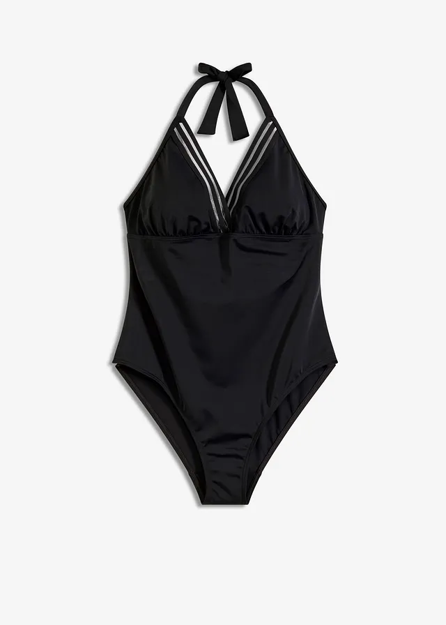 Costum de baie neckholder cu decolteu adânc