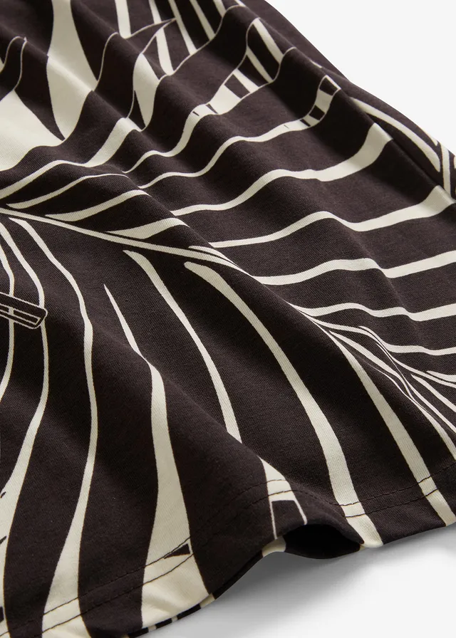 Culotte van een zachte viscosemix • naturel-donkerbruin gedessineerd • product-page.page-title-suffix