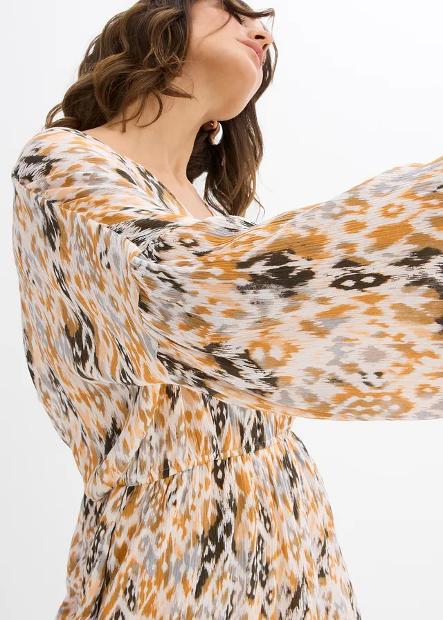 Korte jumpsuit van soepele viscose • wit gedessineerd • product-page.page-title-suffix