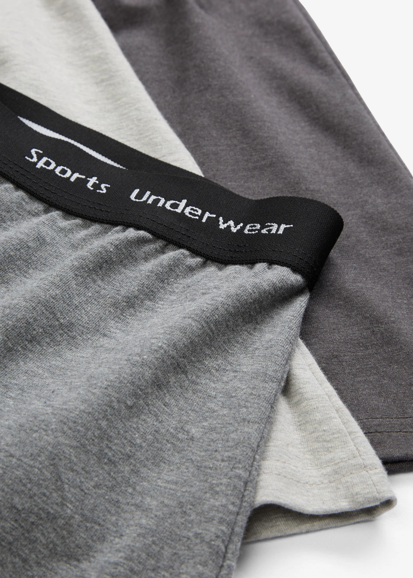 Halflange strakke boxer met katoen (set van 3) • lichtgrijs gemêleerd-grijs gemêleerd-antraciet gemêleerd • bonprix online shop