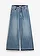 Džíny Wide Leg, High Waist, zkrácené, barva: světle modrý denim used