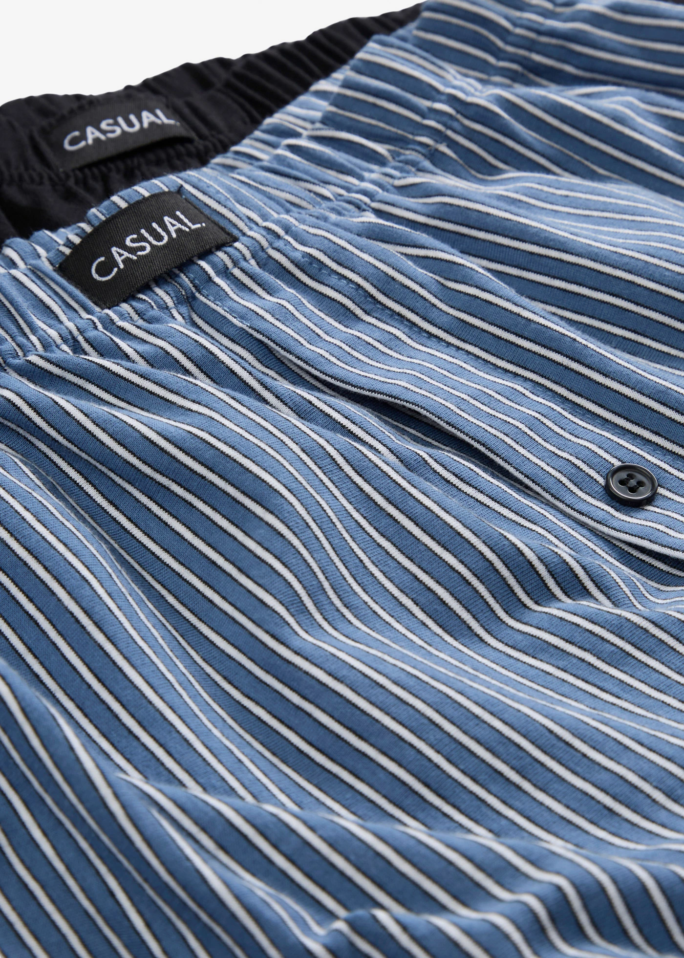 Volné žerzejové boxerky z bavlny (3 ks v balení) • modrá s proužky • bonprix obchod