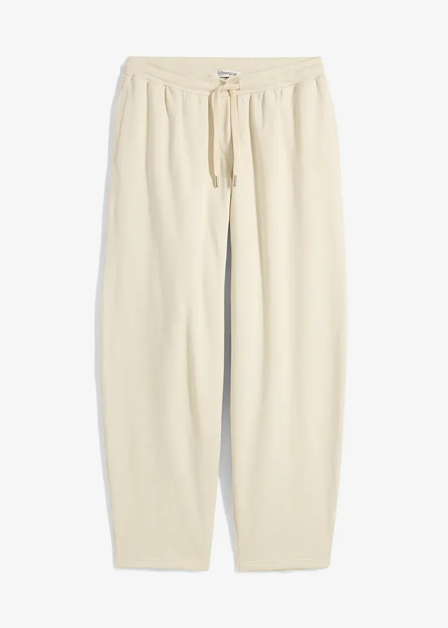 Pantaloni casual în stil barrel din bumbac organic 100%