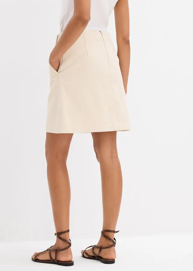 Twill rok, Kleur: ecru