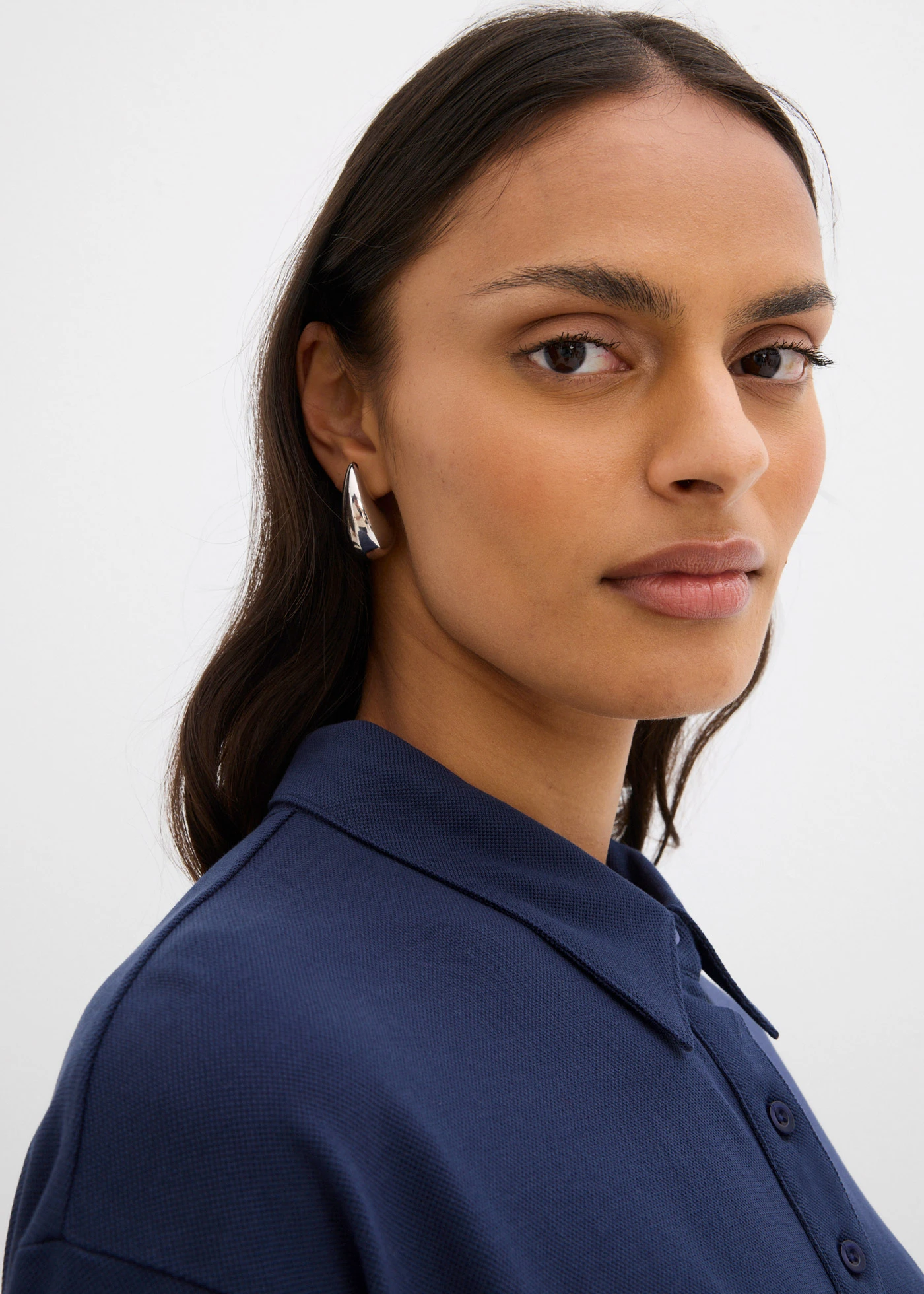 Šaty pólo z čisté bavlny • tmavě modrá • bonprix obchod