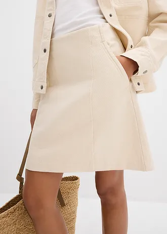 Twill rok • ecru • bonprix online shop