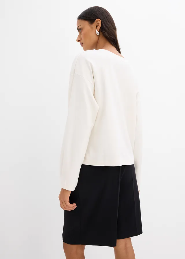 Longsleeve van puur katoen • ecru • product-page.page-title-suffix