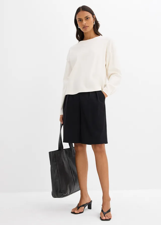 Longsleeve van puur katoen • ecru • product-page.page-title-suffix