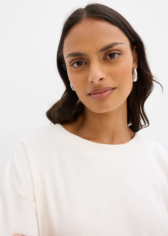 Longsleeve van puur katoen • ecru • product-page.page-title-suffix