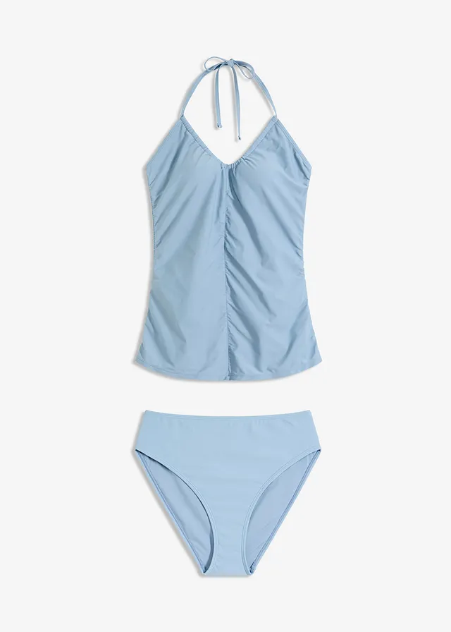 Costum de baie tankini neckholder (set/2piese) cu volănașe