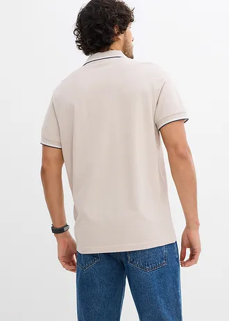 Polo tričko z piké, z čistej bio bavlny • kamenná sivá • obchod bonprix