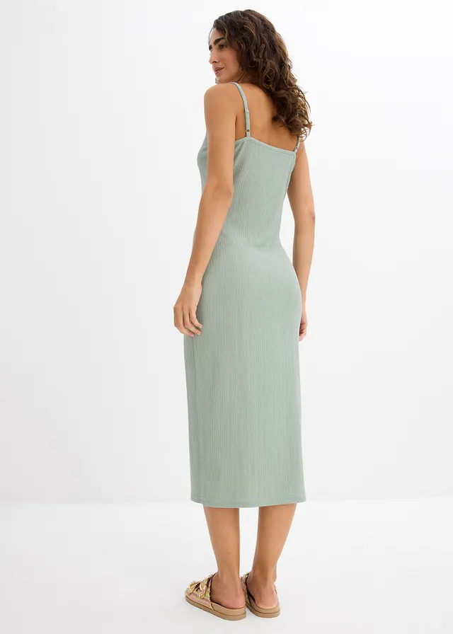 Robe midi en crêpe léger • vert fumé • product-page.page-title-suffix