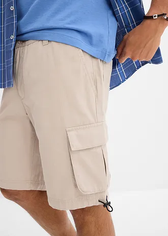 Cargo bermudy s pružným pasem, Regular Fit • kamenná šedá • bonprix obchod