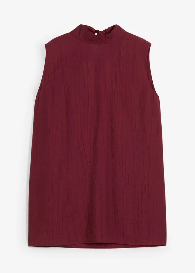 Dlhý top zo štruktúrovaného viskózového mixu