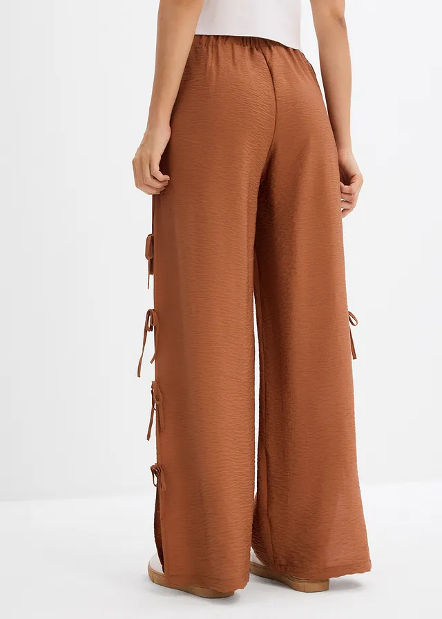 Pantalon taille élastiquée avec nouettes • châtaigne • product-page.page-title-suffix