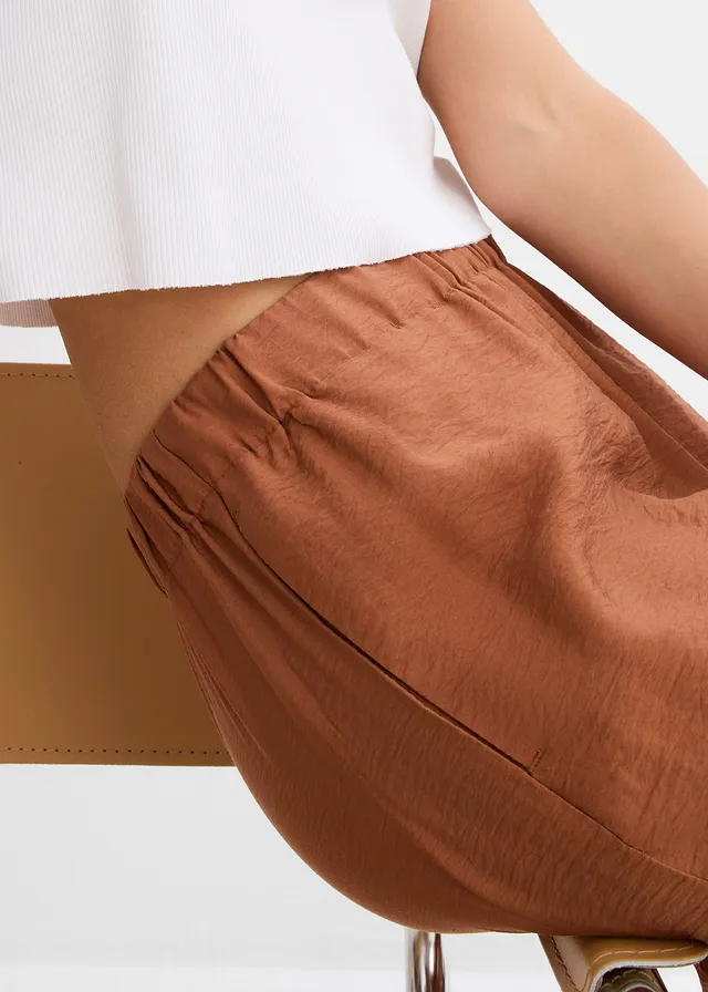 Pantalon taille élastiquée avec nouettes • châtaigne • product-page.page-title-suffix