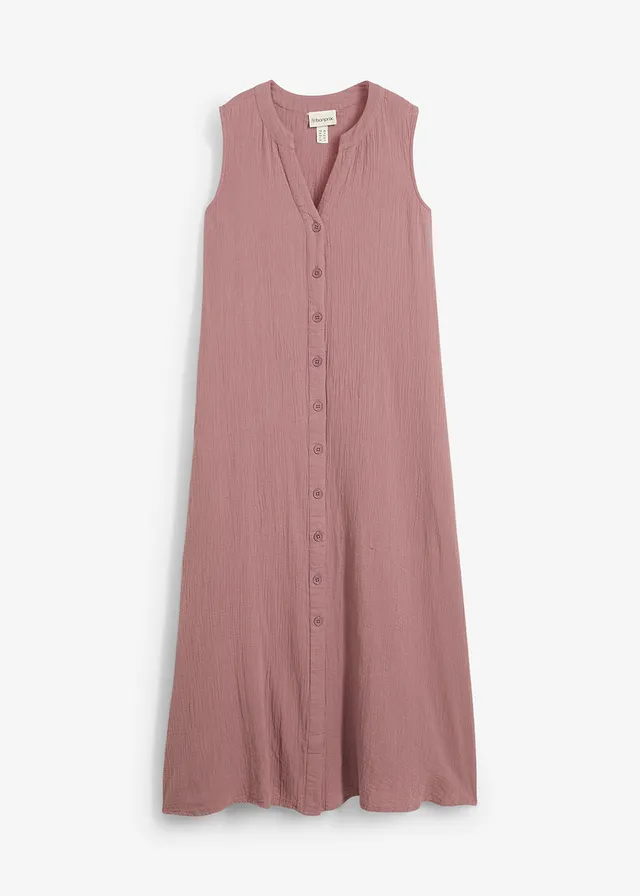 Robe blouse en gaze de coton